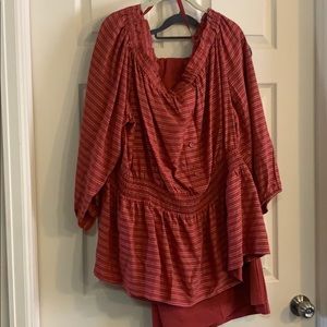 Wide leg trouser set